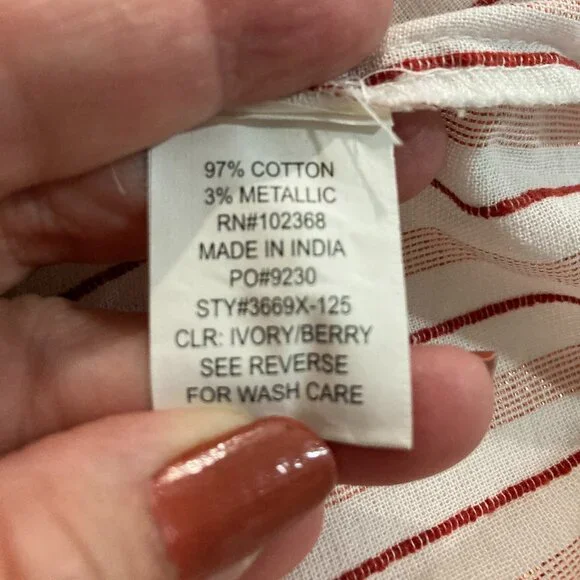 NWT Club Z Collection Long Roll Tab Sleeve Button Up Shirt Cover Up Tunic 2X - Picture 8 of 14